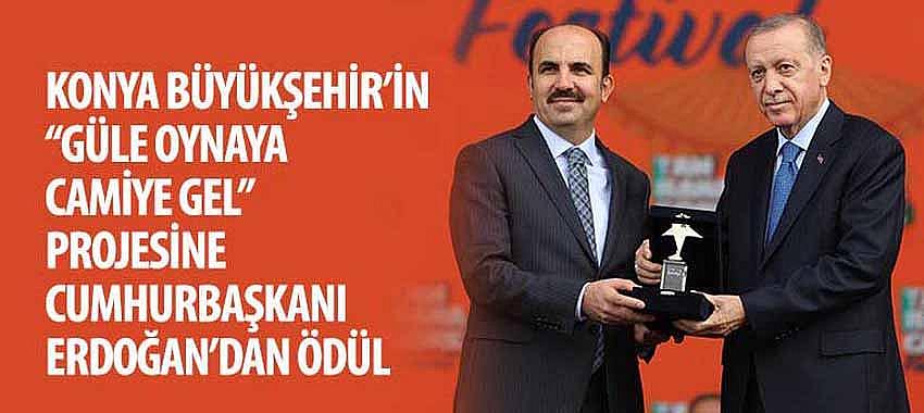 Cumhurbaşkanı Erdoğan’dan Başkan Altay’a 'Gençlik Projeleri” Ödül'