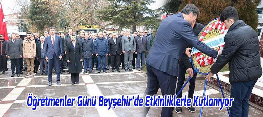 Öğretmenler Günü Beyşehir’de Etkinliklerle Kutlanıyor