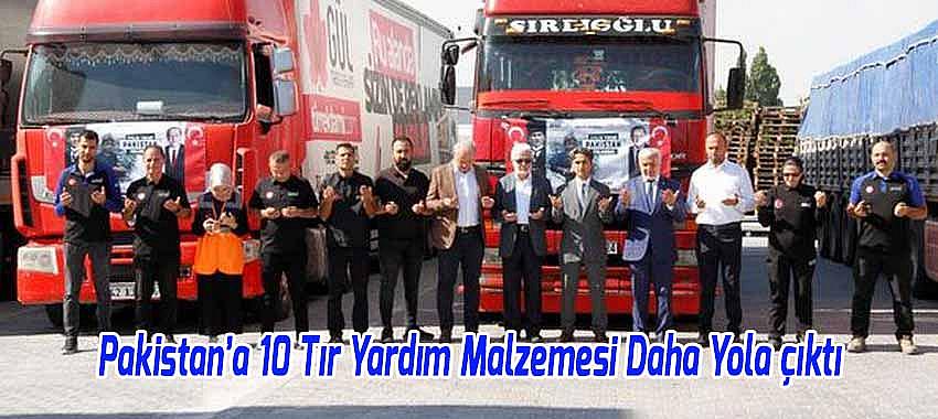 Konya'dan Kardeş Pakistan'a 10 Tır Yardım Malzemesi Gönderildi