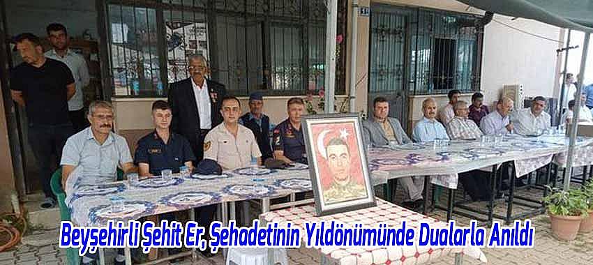 Beyşehirli Şehit Er, Şehadetinin Yıldönümünde Dualarla Anıldı