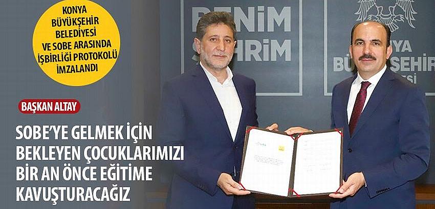 Konya Büyükşehir Belediyesi ve SOBE Arasında İşbirliği Protokolü İmzalandı