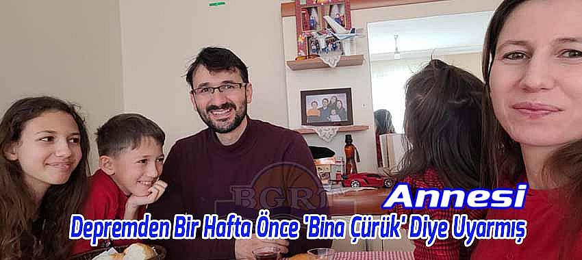 Savcı Yusuf Başlar ve Ailesi Adana'da Depreme Yakalandı