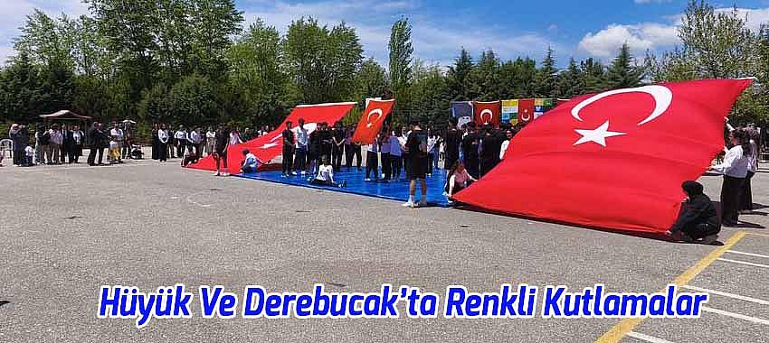 Bölgede 19 Mayıs Coşkusu: Hüyük Ve Derebucak’ta Renkli Kutlamalar