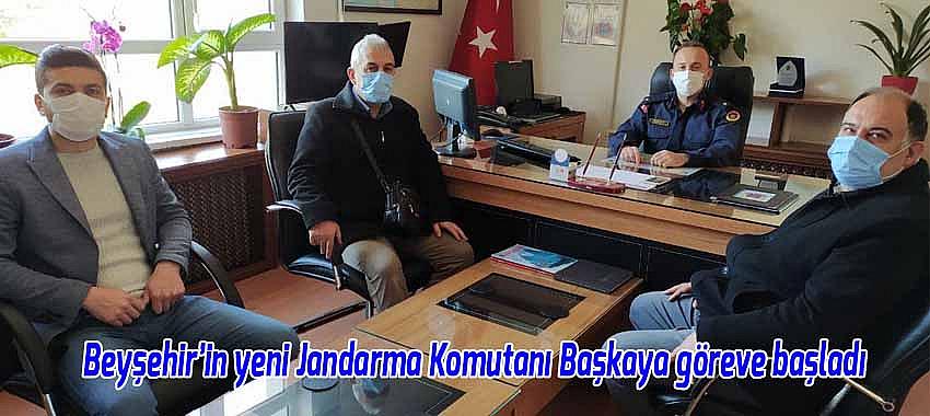 Beyşehir’in yeni Jandarma Komutanı Başkaya göreve başladı