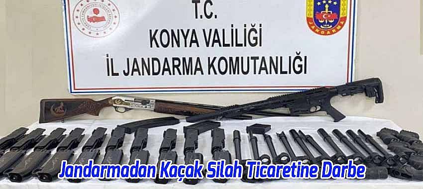 Beyşehir'de Jandarmadan Kaçak Silah Ticaretine Darbe