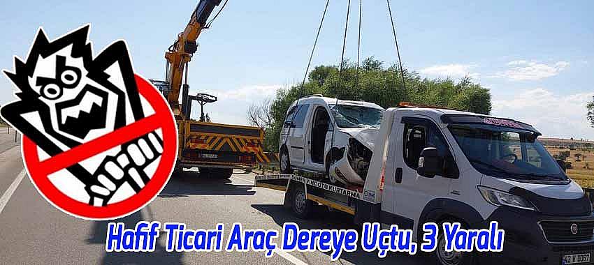 Beyşehir'de Trafik Kazası, 3 Kişi Yaralandı