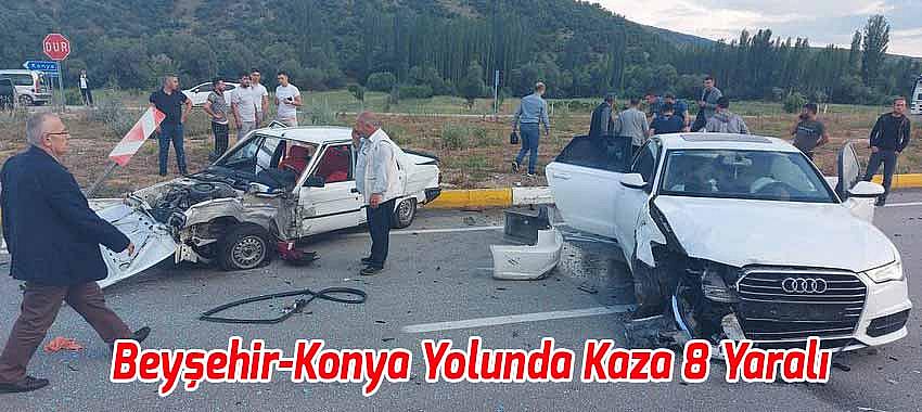 Beyşehir-Konya Yolunda Kaza, 8 Yaralı