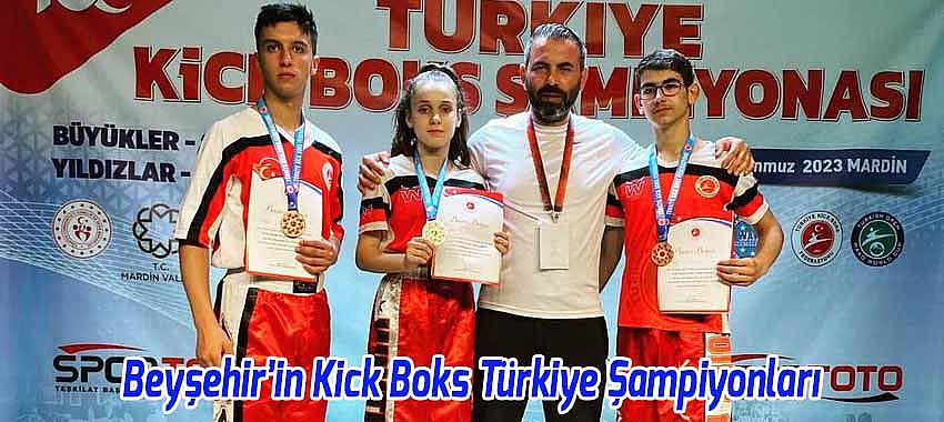 Beyşehir’in Kick Boks Türkiye Şampiyonları