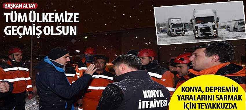 Konya, Depremin Yaralarını Sarmak İçin Teyakkuzda