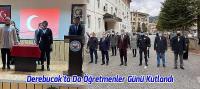 Derebucak'ta Da Öğretmenler Günü Kutlandı