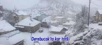 Derebucak'ta okullar 1 günlük kar tatili