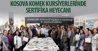 Kosova KOMEK Kursiyerlerinde Sertifika Heyecanı