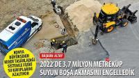 Başkan Altay, '2022’de 3,7 Milyon Metreküp Suyun Boşa Akmasını Engelledik'