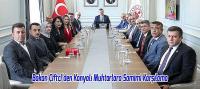 Bakan Çiftçi’den Konyalı Muhtarlara Samimi Karşılama