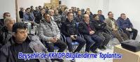 Beyşehir'de “KKYDP Bilgilendirme Toplantısı” gerçekleştirildi. 