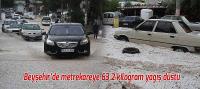 Beyşehir’de metrekareye 63,2 kilogram yağış düştü