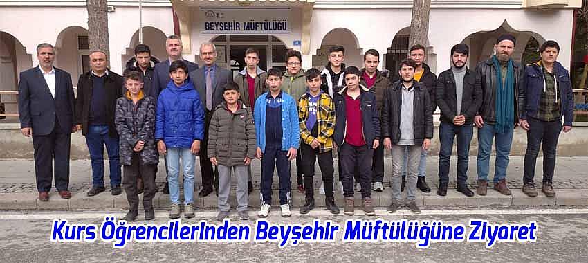 Kurs Öğrencilerinden Beyşehir Müftülüğüne Ziyaret